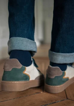 Montlimart BASKETS ETAPE Marine/Blanc/Vert Cheap