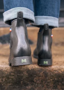 Montlimart BOOTS MONTPLUIE NOIR JACQUARD KAKI NoirJacquardKaki Clearance