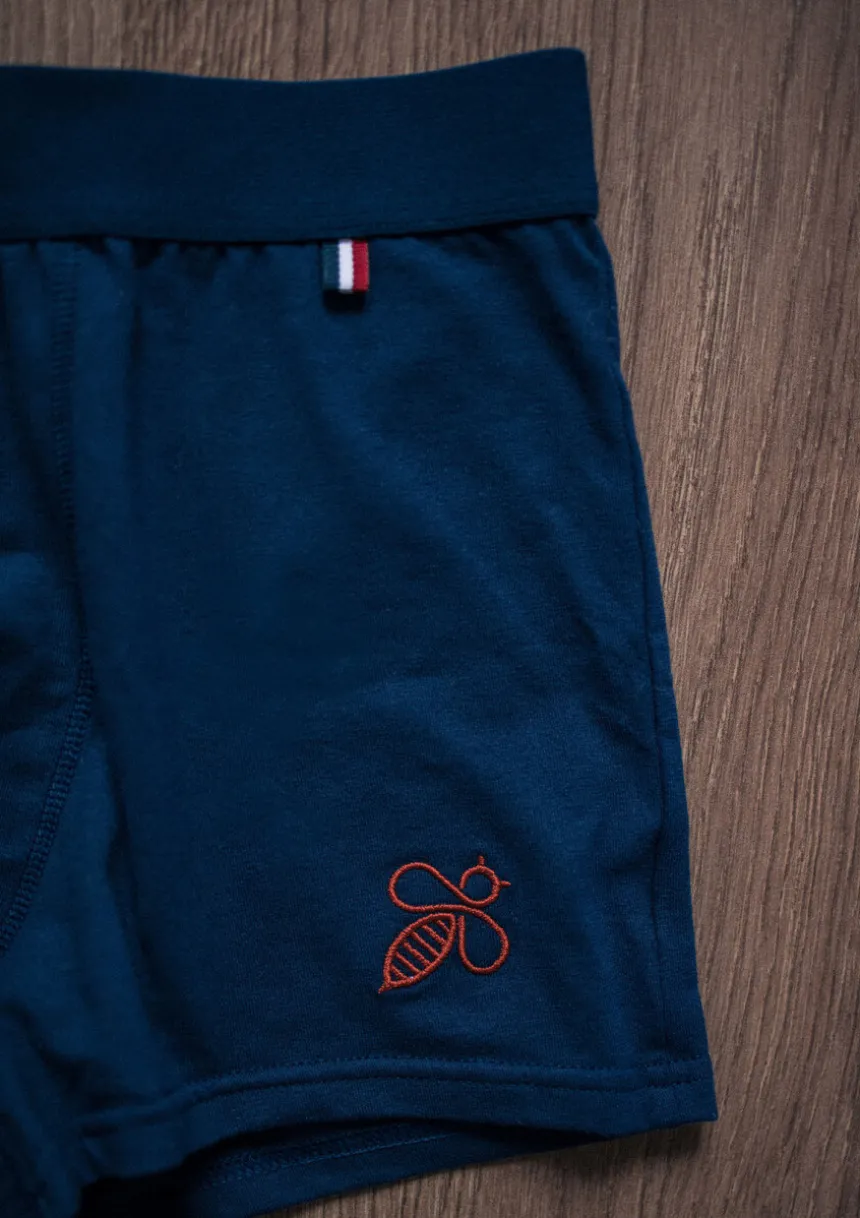 Montlimart BOXER QUOTIDIEN Marine/Orange Outlet