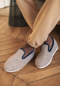 Montlimart CHAUSSONS MARTIN Beige/Marine Discount