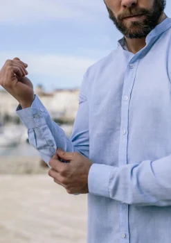 Montlimart CHEMISE MAOLIN BLEU CLAIR BleuClair Fashion