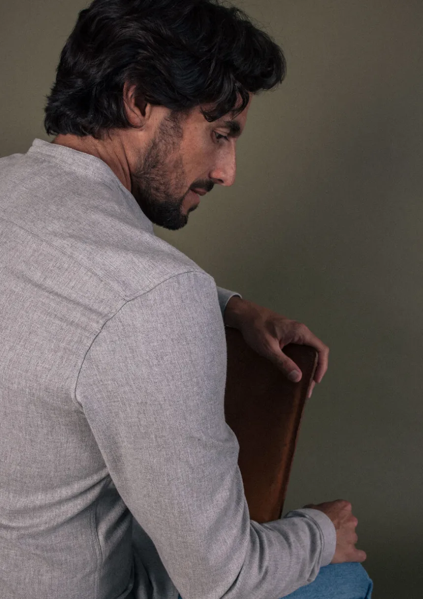 Montlimart CHEMISE GRIS CHINE GrisChine Best Sale