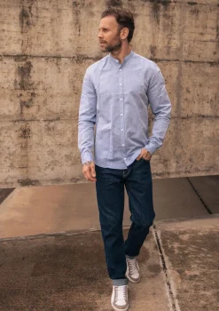 Montlimart CHEMISE PIERRELIN BLEU MARINE BleuMarine Cheap