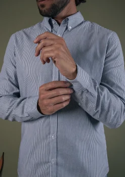 Montlimart CHEMISE SAINT PAUL NOIR RAYURES NoirRayures Outlet