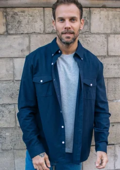 Montlimart CHEMISE SURTOUT BLEU MARINE BleuMarine Cheap