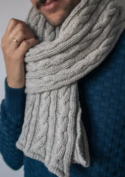 Montlimart ECHARPE TORSADE GRIS CLAIR GrisClair Best Sale