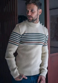 Montlimart PULL BRISE Ecru Hot