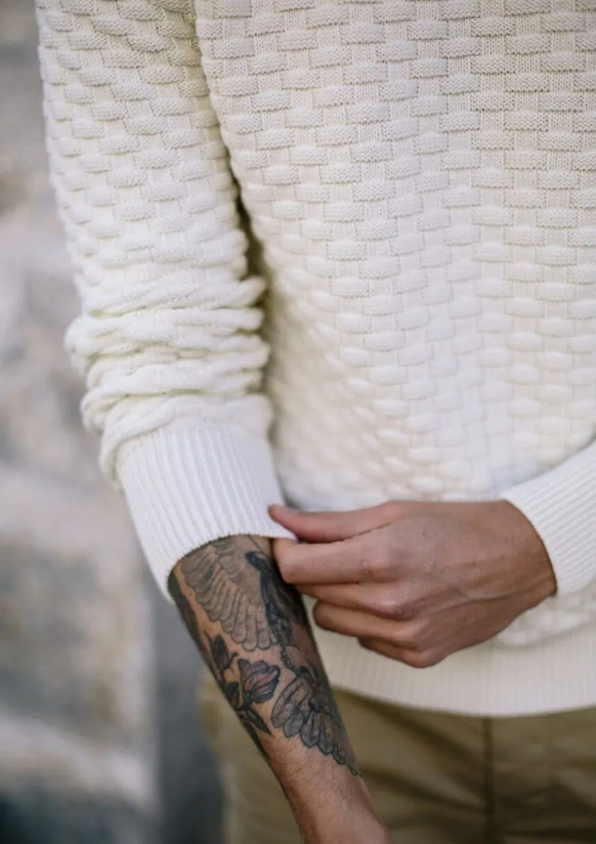 Montlimart PULL DAMIER Ecru Sale