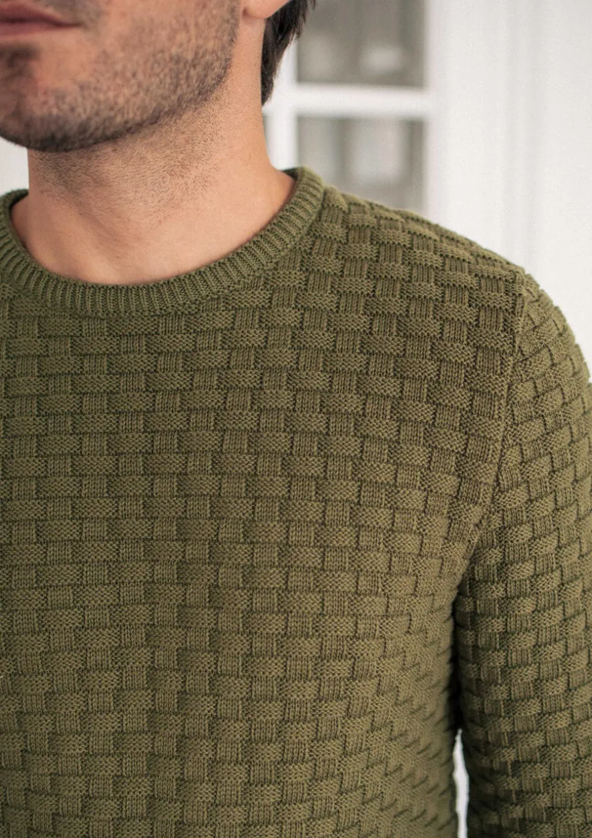 Montlimart PULL DAMIER Sauge Fashion