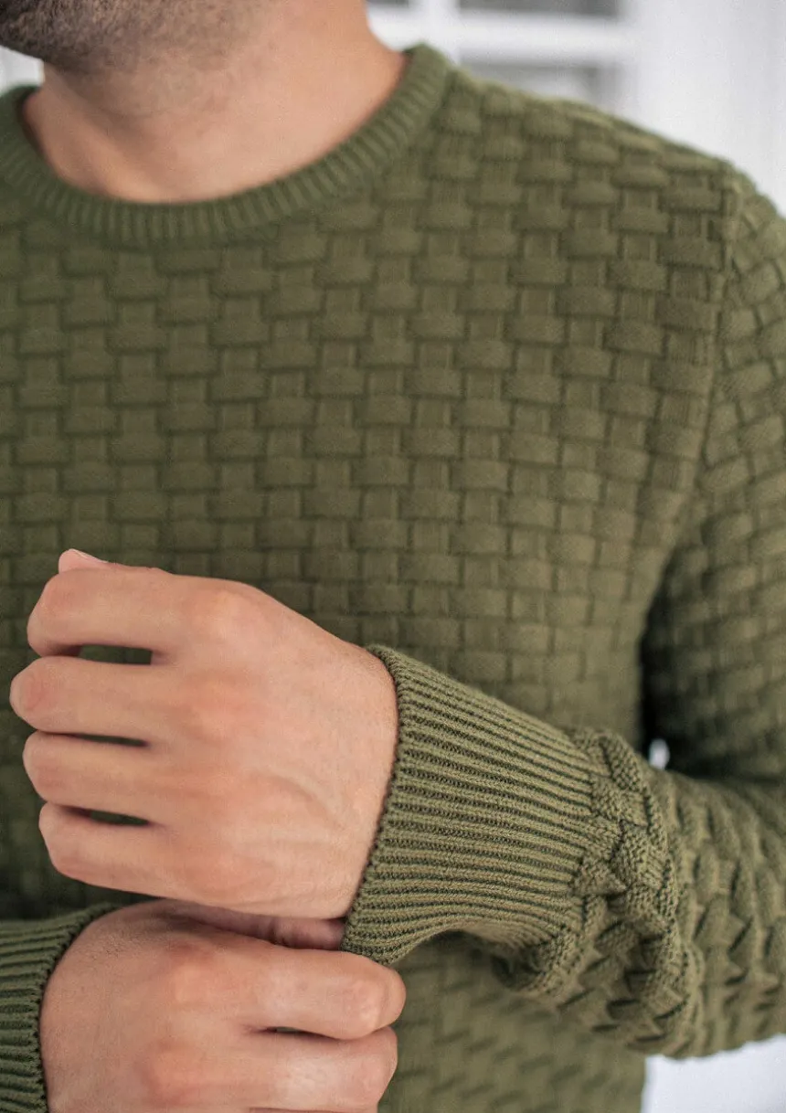 Montlimart PULL DAMIER Sauge Fashion