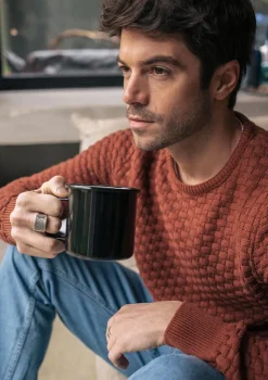 Montlimart PULL DAMIER Terracotta Flash Sale