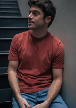 Montlimart T-SHIRT MINERAI Terracotta Clearance