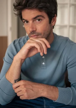 Montlimart T-SHIRT RESPECT BLEU CLAIR BleuClair Store