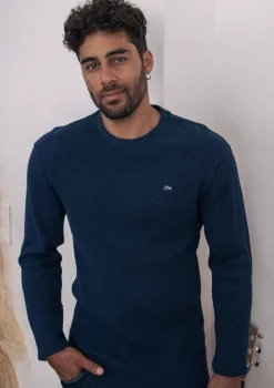 Montlimart T-SHIRT SYMBOLE BLEU MARINE BleuMarine Clearance