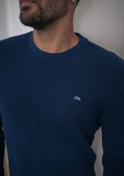 Montlimart T-SHIRT SYMBOLE BLEU MARINE BleuMarine Clearance